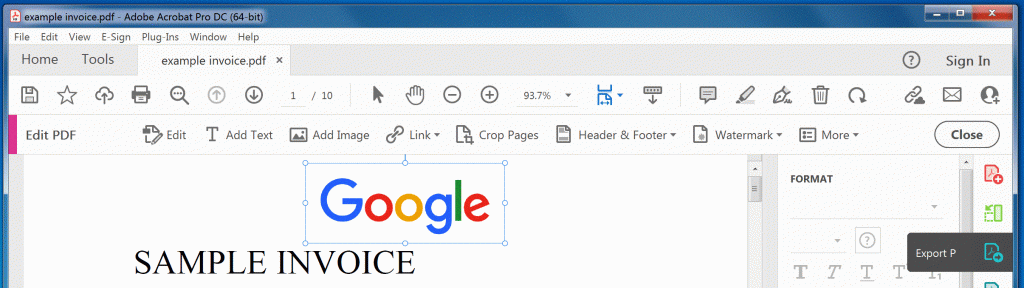 How To Insert Pages Into a PDF File, Resize Logo