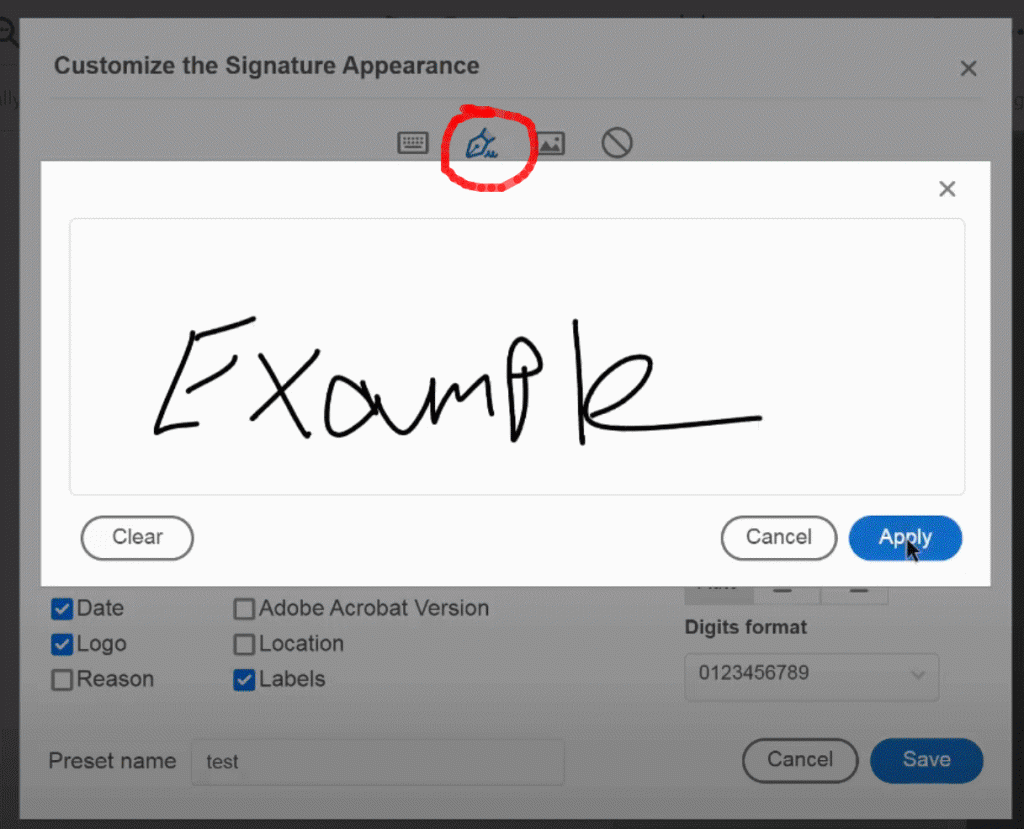 PDF Draw Your Signature