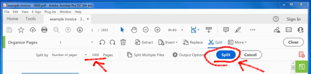 Split PDF Document into Separate PDF Files