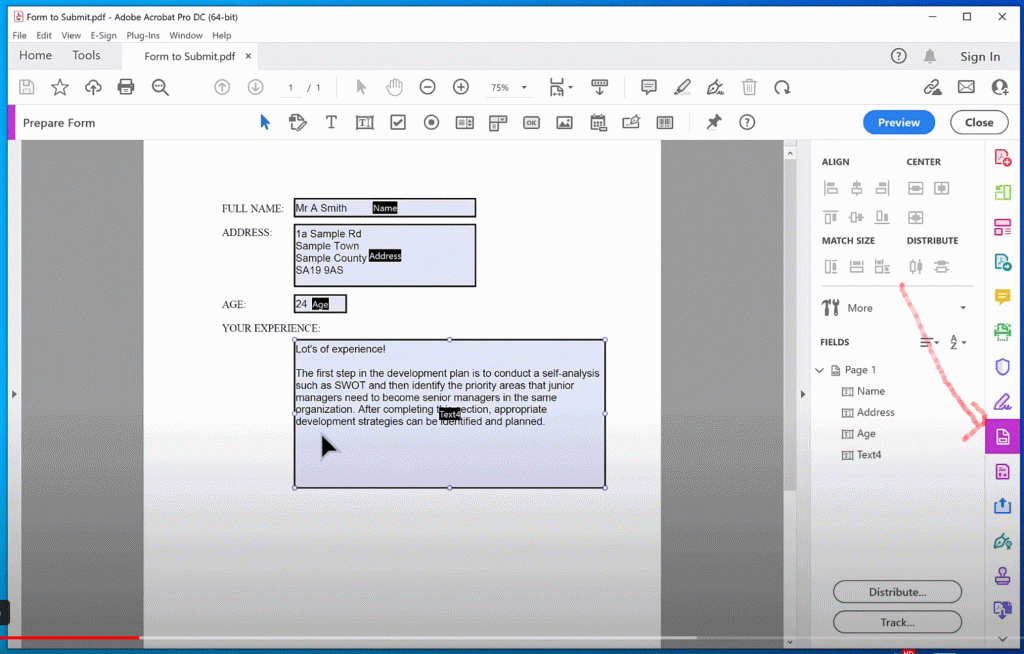 PDF Forms in Adobe Acrobat